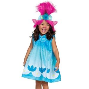 Blue and Pink Trolls Poppy Halloween Costume